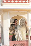 KA 1086 Russian Silk Embroidery Alia Cut Gown Dupatta Wholesalers In Delhi 